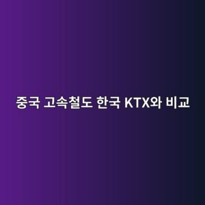 중국 고속철도는 한국 KTX와 무엇이 다를까? 직접 타보고 비교 4 eca491eab5ad eab3a0ec868decb2a0eb8f84 ed959ceab5ad ktxec9980 ebb984eab590 1786268383